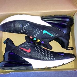 Air max 270 black multi color shoes
